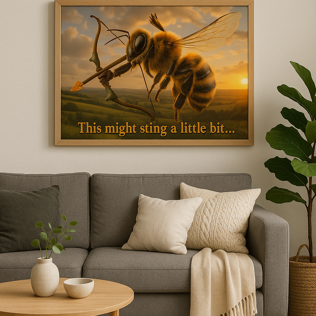 Bee Archer...A3 Fine Art Bamboo Print
